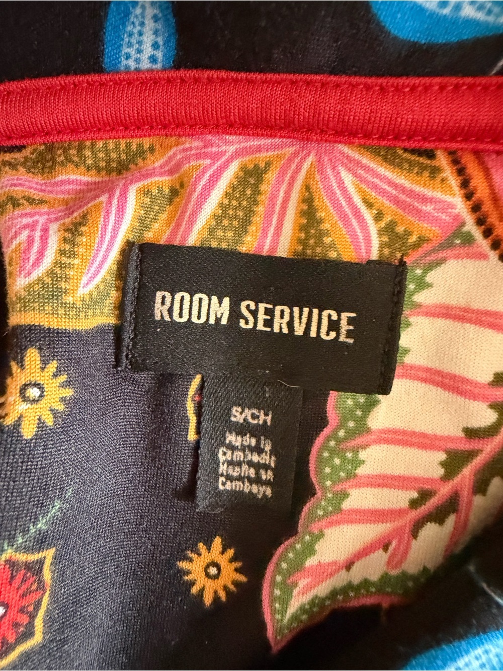 Room Service Black Floral & Tiger Print Pajama Set - Picture 5 of 9